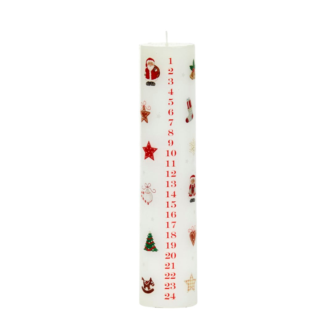 Three Kings Traditional Advent Candle 22cm