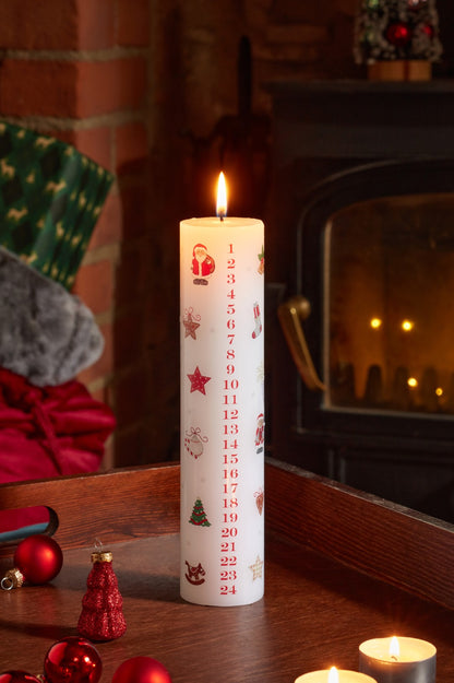Three Kings Traditional Advent Candle 22cm