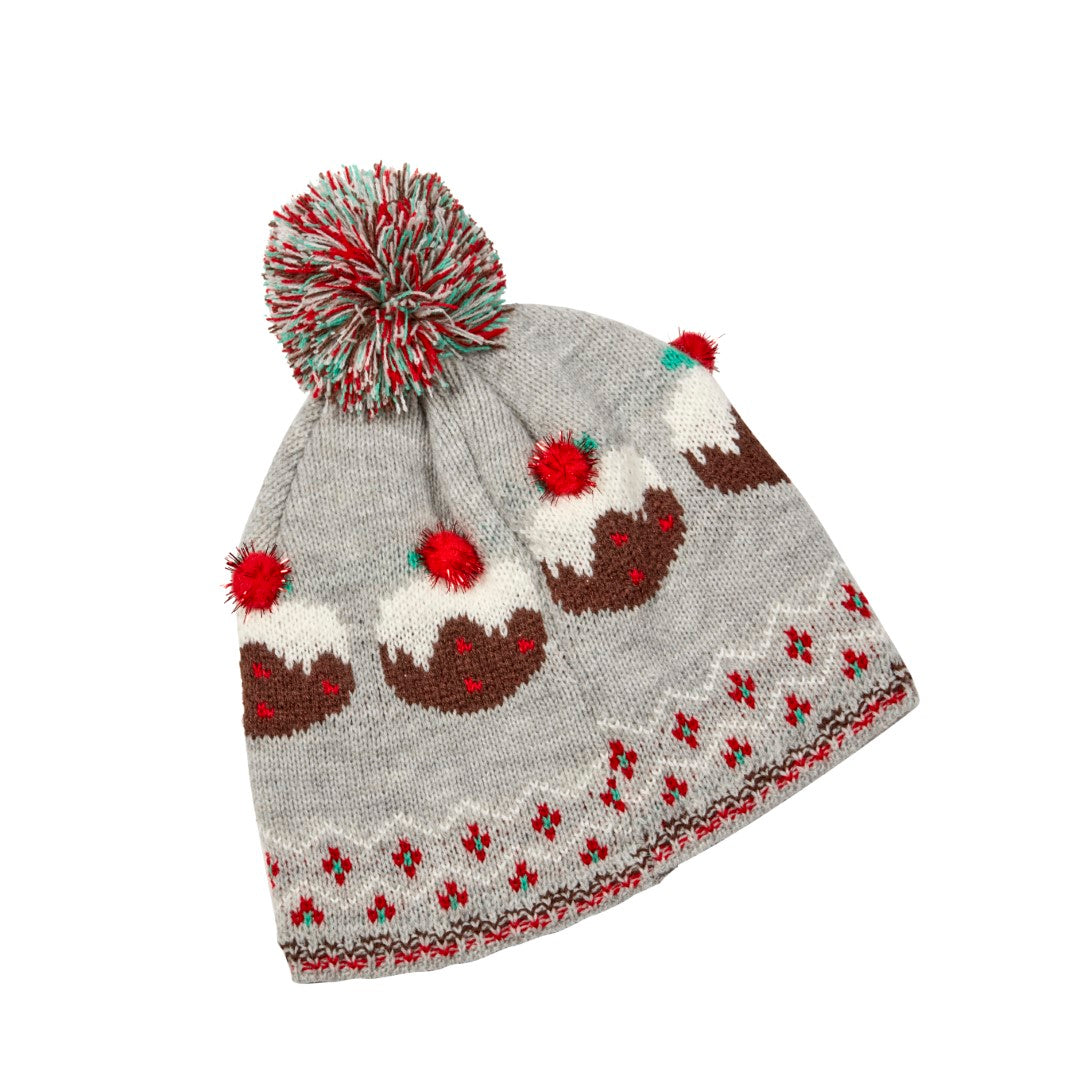 Three Kings Christmas Pudding  Beanie hat   One size