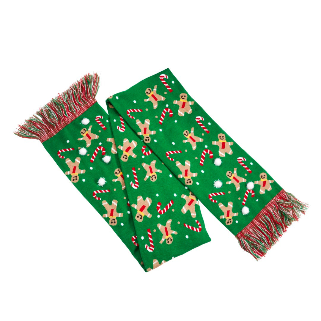 Three Kings Christmas Ginger Bread scarf   One size