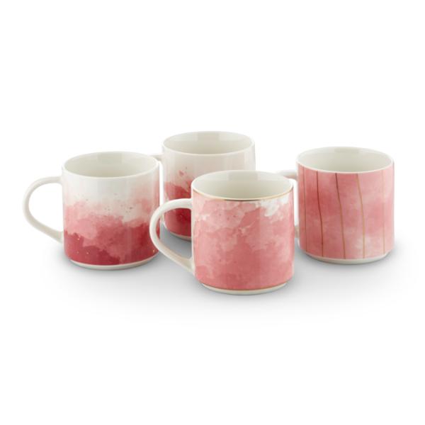 Tower Ink Mug Pink Set of 4