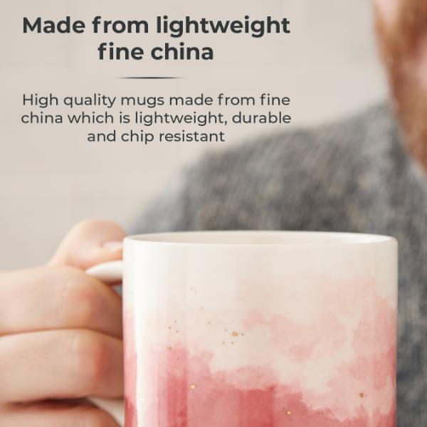 Tower Ink Mug Pink Set of 4