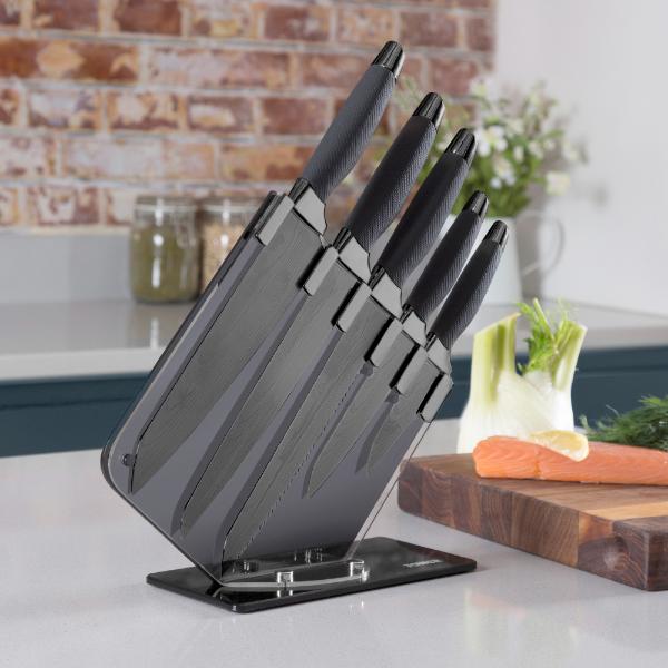 Tower Damascus Knife Set of 5