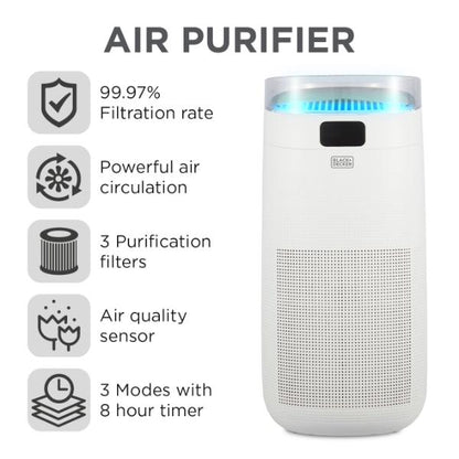 Black &amp; Decker Air Purifier with 8 Hour Timer