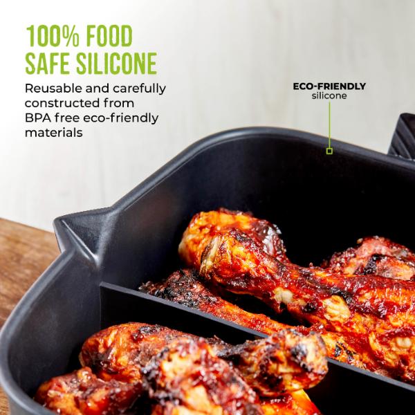 Tower Square Solid Tray With Divider