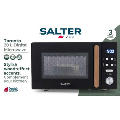 Salter EK5932BLK Toronto 20L Dig Microwave Black