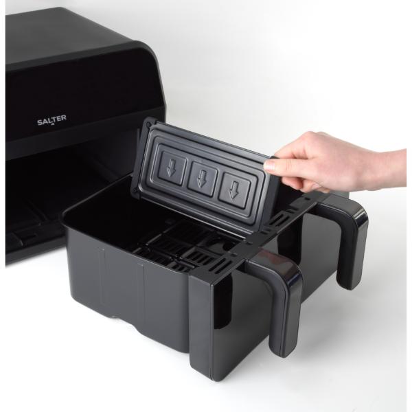 Salter Dual View Air Fryer – 7 L Non-Stick Cooking Tray With Reovable Salter Dual View Air Fryer – 7 L Non-Stick Cooking Tray With Reovable