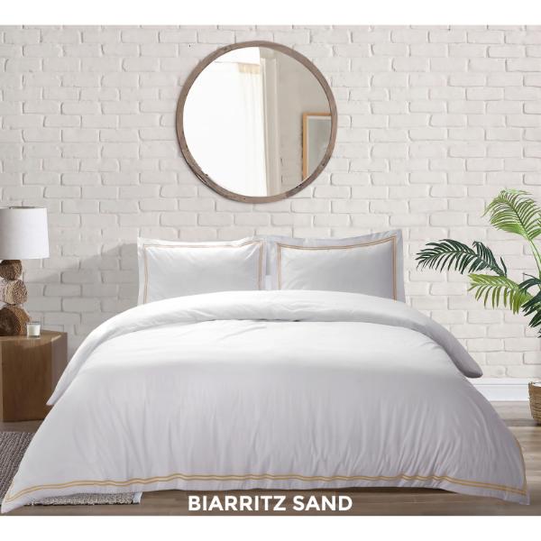Biarritz Sand Duvet Cover Super King Size