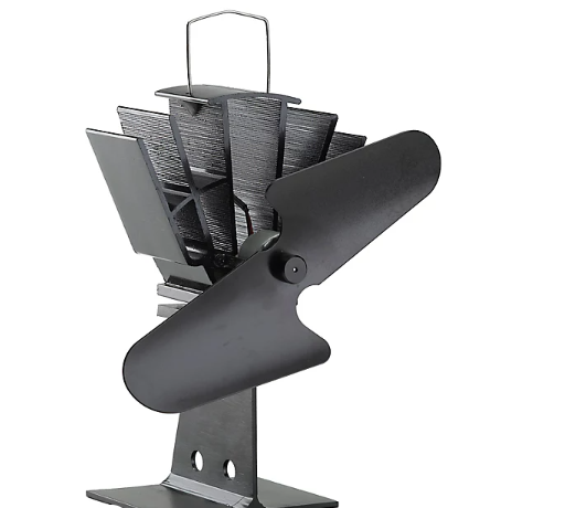 Stove Fan Black 11cm Radius 22cm Diameter
