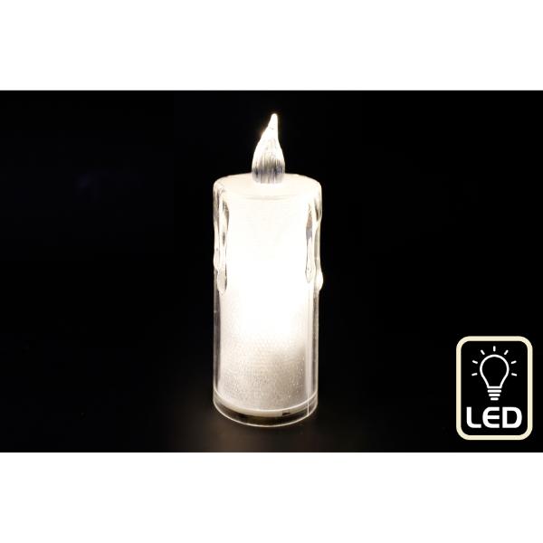 Drip Candle with LED 6cm X 17cm