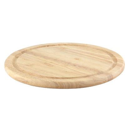 Rubberwood Round Bread Board -  25cm