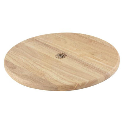 Rubberwood Round Bread Board -  25cm