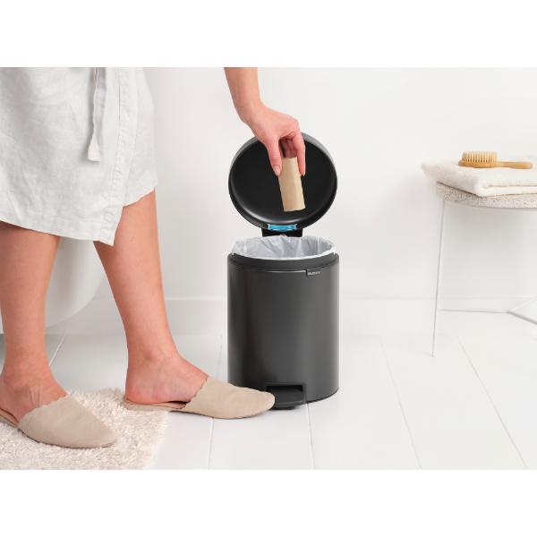 brabantia 5l pedal bin Brabantia Pedal Bin 5L C.Grey – Co-Op Superstores