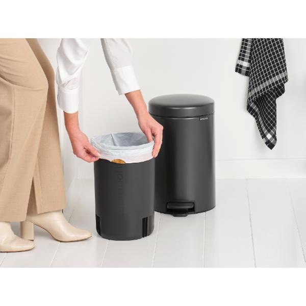 brabantia 12l pedal bin Brabantia Pedal Bin 12L C.Grey – Co-Op Superstores