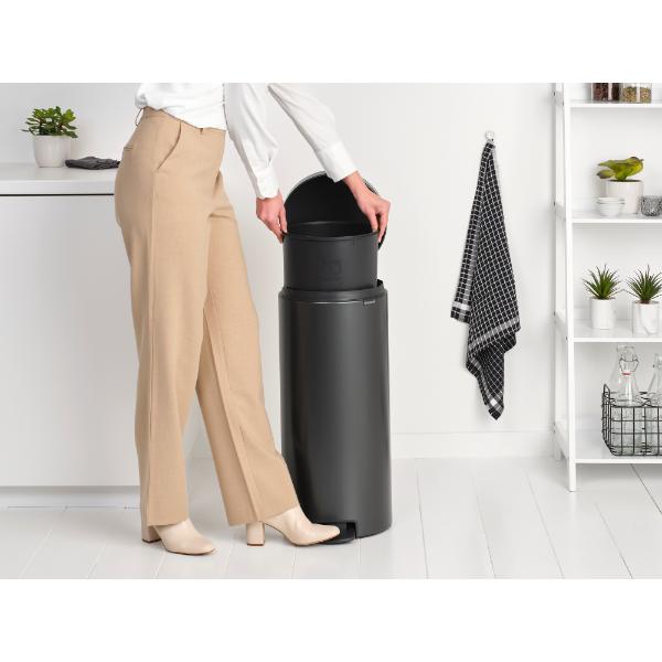 brabantia newicon 30l pedal bin Brabantia Pedal Bin 30L C.Grey – Co-Op Superstores