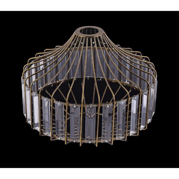 DIY Non Electric Pendant Antique Brass 27cm