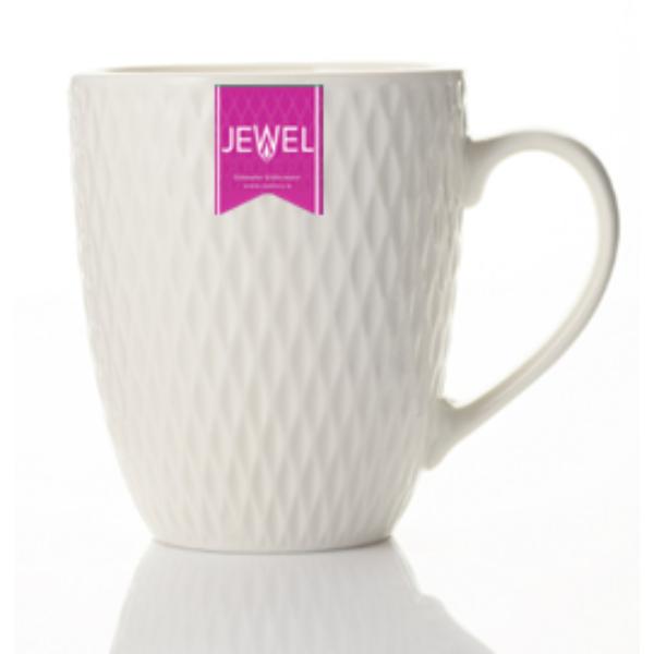 Mug Jewel White Tableware 12oz