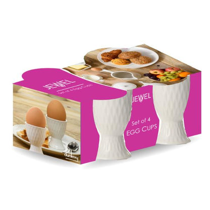 Eggcups Jewel White Tableware Set Of 4