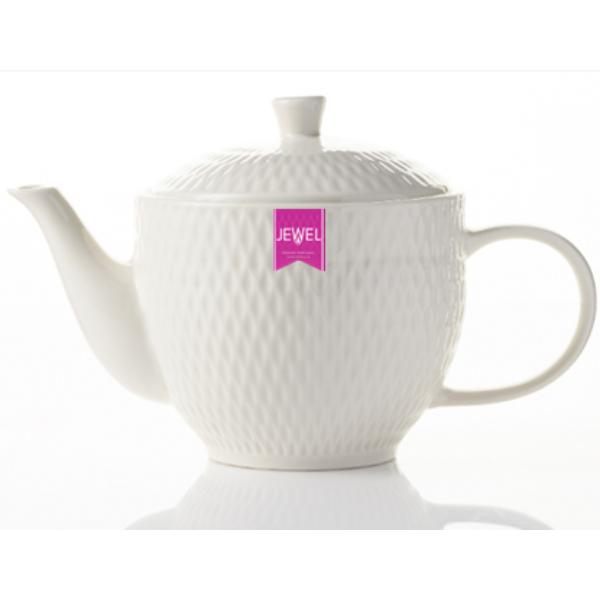 Teapot Jewel White Tableware