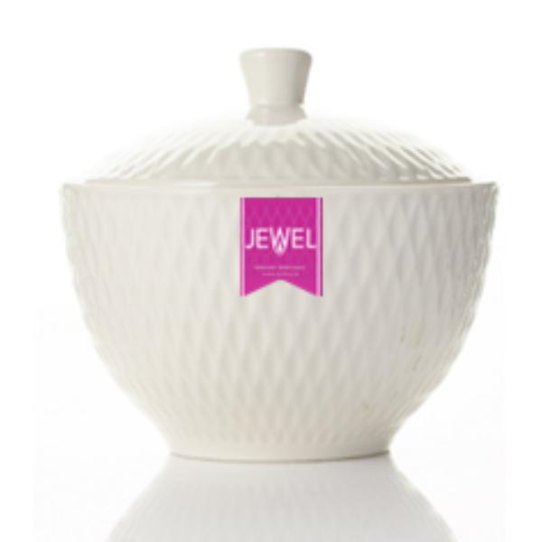 Sugar &amp; Lid Jewel White Tableware
