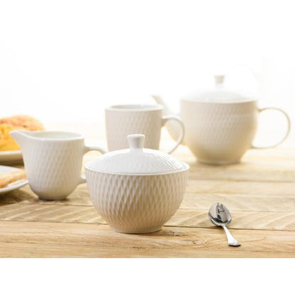 Sugar &amp; Lid Jewel White Tableware