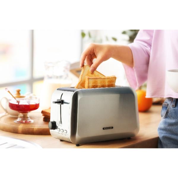 Steelex 2 Slice Toaster 750W Stainless Steel