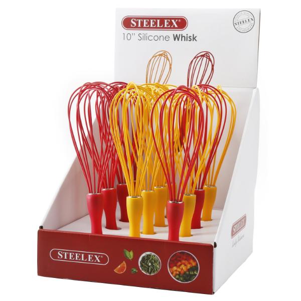 Steelex Silicone Egg Whisk 10&quot;