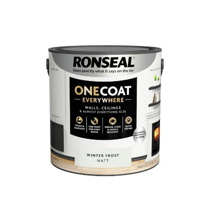 Ronseal One Coat Everywhere Paint Winter Frost Matt 2.5L