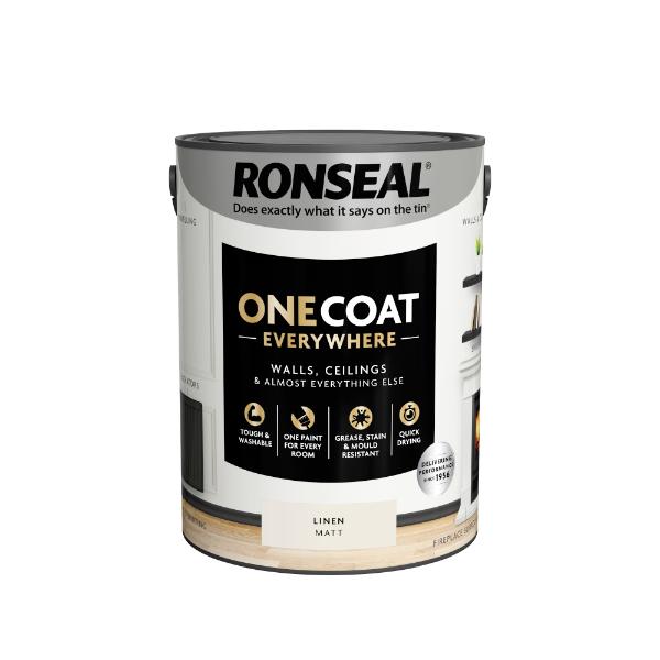 Ronseal One Coat Everywhere Paint Linen Matt 5L