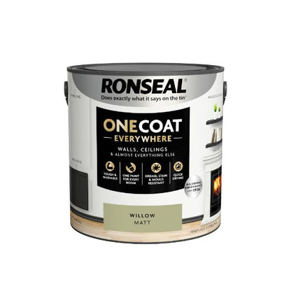 Ronseal One Coat Everywhere Paint Willow Matt 2.5L