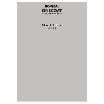 Ronseal One Coat Everywhere Paint Peel &amp; Stick Slate Grey