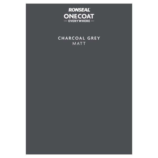 Ronseal One Coat Everywhere Paint Peel &amp; Stick Charcoal Grey