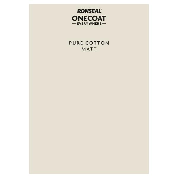 Ronseal One Coat Everywhere Paint Peel &amp; Stick Pure Cotton