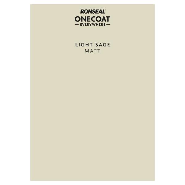 Ronseal One Coat Everywhere Paint Peel &amp; Stick Light Sage