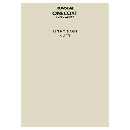 Ronseal One Coat Everywhere Paint Peel &amp; Stick Light Sage