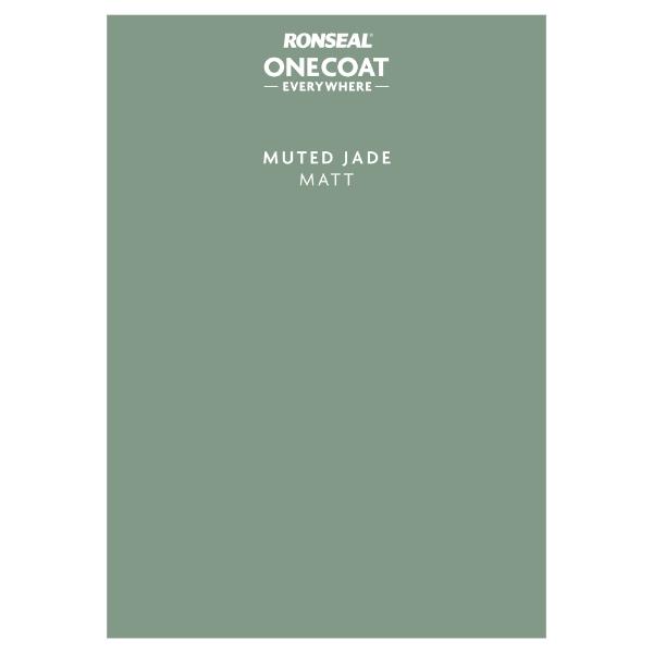 Ronseal One Coat Everywhere Paint Peel &amp; Stick Muted Jade