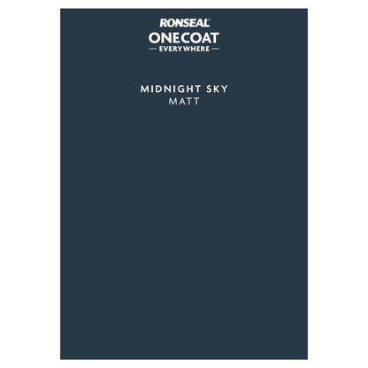 Ronseal One Coat Everywhere Paint Peel &amp; Stick Midnight Sky