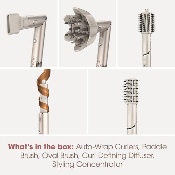 Shark HD440SLUK FlexStyle 5-in-1 Air Styler &amp; Hair Dryer with Storage Case - Stone