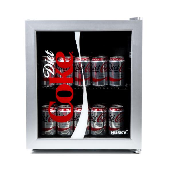 Husky HUS-HY209-HU-E Diet Coca-Cola Mini Fridge 48Ltr