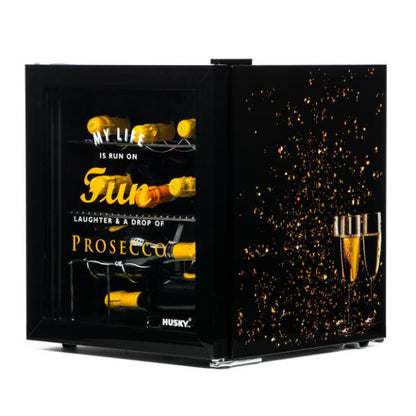 Husky HUS-HU279-E Prosecco Mini Fridge 46Ltr F Rated