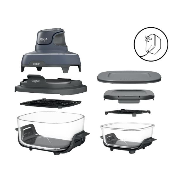 Ninja CRISPi 4in1 Portable Glass Air Fryer  Cyber Space