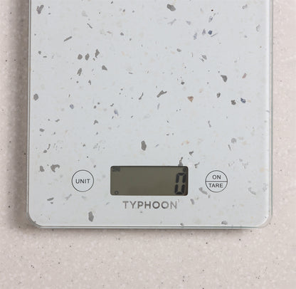 Elements Whte Quartz Effect Digital Scales Gb