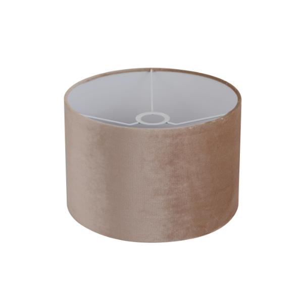 Coffee Velvet Drum Shade 14"