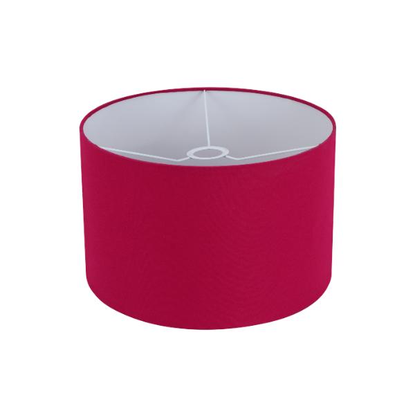 Burgundy Material Drum Shade 12"