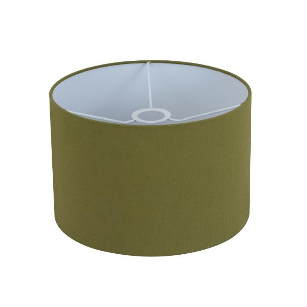 Green Material Drum Shade 14"