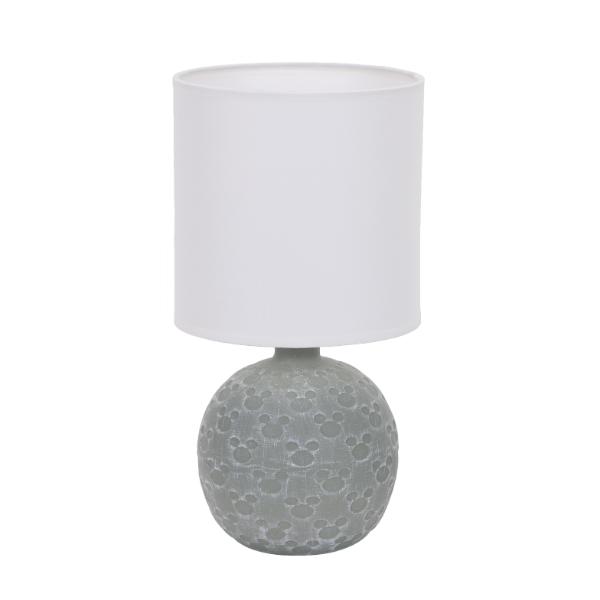 Green Ceramic Table Lamp with Shade