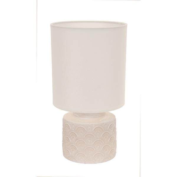 Cream Ceramic Table Lamp with Shade