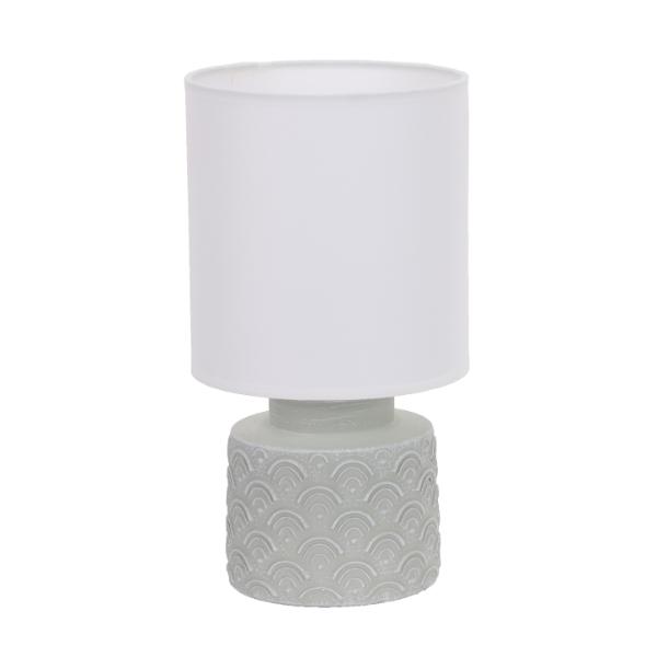 Grey Ceramic Table Lamp with Shade