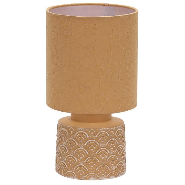 Mustard Ceramic Table Lamp with Shade