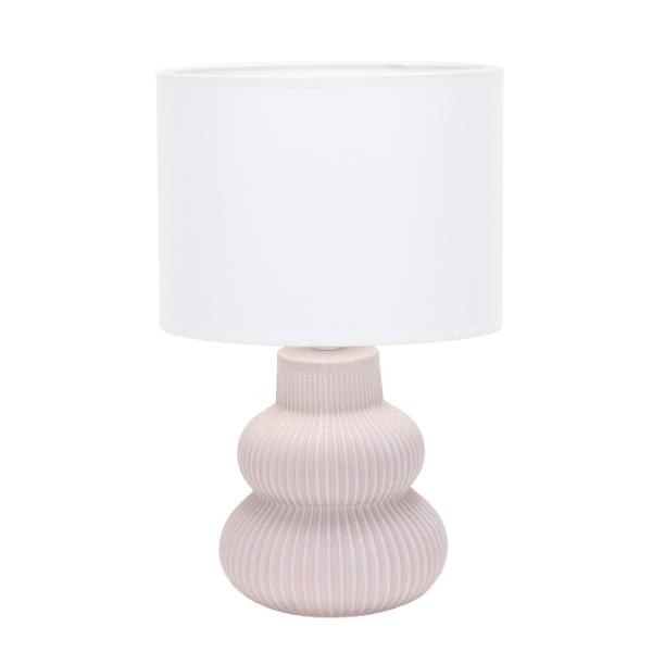 Cream Ceramic Table Lamp with Shade
